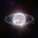 The image was taken with the Webb Space Telescope’s NIRCam and is the first time Neptune has been seen in infrared.